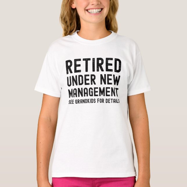 T-shirt grandma grandpa retirement fathers mother's day (Devant)
