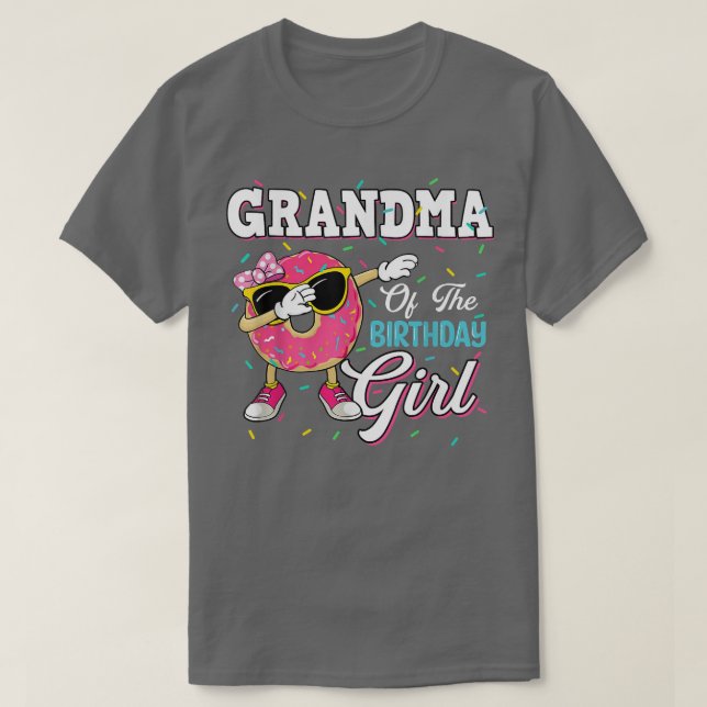 T-shirt Grandma Of The Birthday Girl Donut  Matching Famil (Design devant)