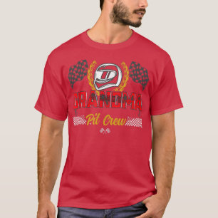 T-shirt Grandma Pit Crew Anniversaire Course Voiture Cours