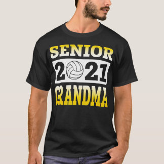 T-shirt Grandma Senior Volleyball 2021 Cadeau Pour Volleyb