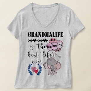 T-shirt Grandmalife Est La Meilleure Vie Grand-Mère Person