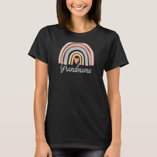 T-shirt Grandmama Arc-en-ciel pour femmes Grand-mère Noël