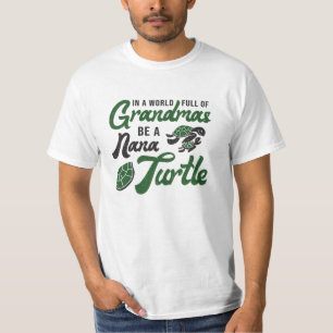 T-shirt Grandmas Be A Nana Turtle Lover Turtles Drôle Cade
