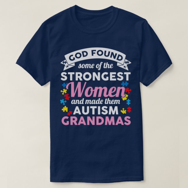 T-shirt Grandmas de l'autisme (Design devant)