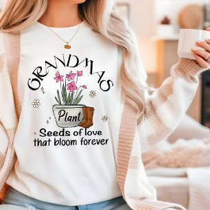 T-shirt Grandmas Plantes Graines D'Amour Moderne Fleur ten