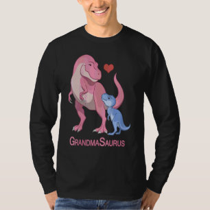T-shirt Grandmasaurus Grand-mère et bébé garçon Rex Dinosa