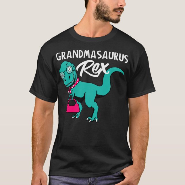 T-shirt Grandmasaurus Rex T ranch ouest (Devant)