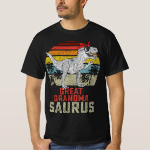 T-shirt Grandmasaurus T Rex Dinosaur Grand Grand Saurus