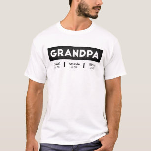 T-shirt GRANDPA appartient à la Fête des pères de noms Gra