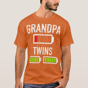 T-shirt Grandpa batterie basse jumeaux batterie pleine bat