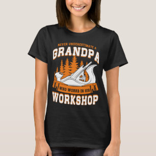 T-shirt Grandpa de charpentier de bois de charpentier