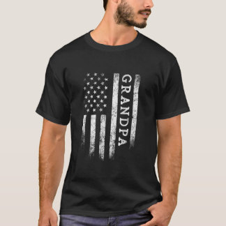 T-shirt Grandpa Drapeau Américain Grandpa Cadeaux Patrioti