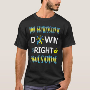 T-shirt Grandpa Grandma Down Syndrome A Droite Awome T