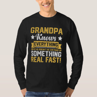 T-shirt Grandpa Knows Everything 60th Father s Day