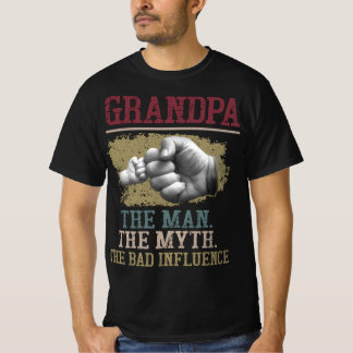 T-SHIRT GRANDPA L'HOMME LE MYTHE MAUVAIS INFLUENCE