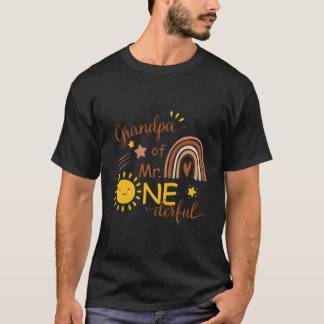 T-shirt Grandpa Of Mr One-Derful Py Boho Sun 1St