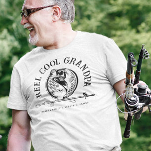 T-shirt Grandpa personnalisé Shirt Reel Pêche Cool