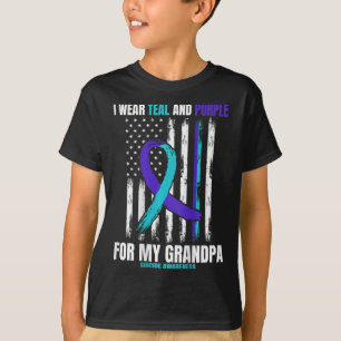 T-shirt Grandpa Prévention du suicide Drapeau américain