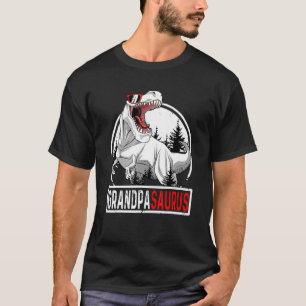 T-shirt Grandpa Saurus Rex Dinosaur Grand-Pâques Père