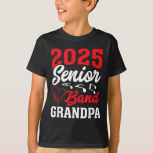 T-shirt Grandpa Senior 2025 Bande Cl De 2025 Graduation