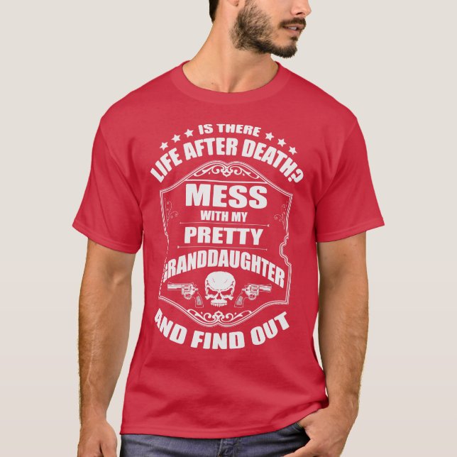 T-shirt Grandpas Avertissement Dont Mess Avec Mon Beau Gra (Devant)