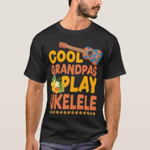 T-shirt Grandpas Cool Ukulele jouer Ukulele