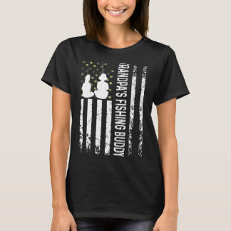 T-shirt Grandpa's Fishing Buddy Fishing  Young Fisherman
