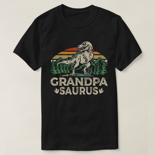 T-shirt Grandpasaurus Dinosaur Grandpa Saurus Fête des pèr (Design devant)
