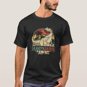 T-shirt Grandpasaurus Rex Dinosaur Grand-père Papa Famille