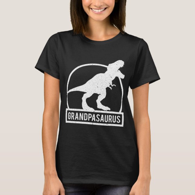 T-shirt Grandpasaurus T Rex Dinosaur Funny Grand-père Chri (Devant)