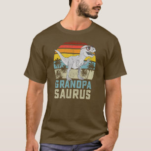 T-shirt Grandpasaurus T Rex Dinosaur Grandpa Saurus