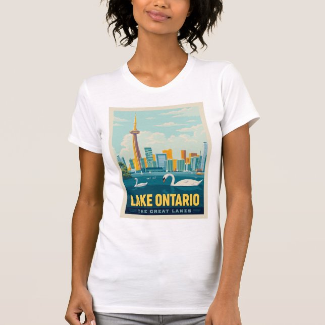 T-shirt Grands Lacs | Lac Ontario (Devant)
