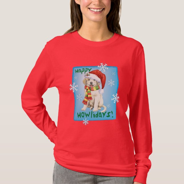 T-shirt Grands Pyrénées heureux de Howlidays (Devant)