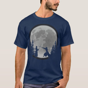 T-shirt Grands samouraïs kendo avec design de lune guerrie