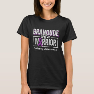 T-shirt Grandude d'une épilepsie guerrière violet ribbon S