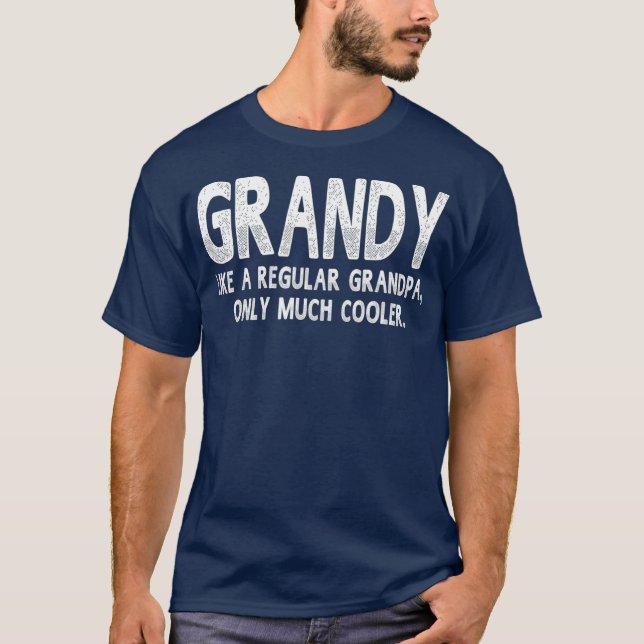 T-shirt Grandy Définition Comme Grand-Père Régulier Seulem (Devant)