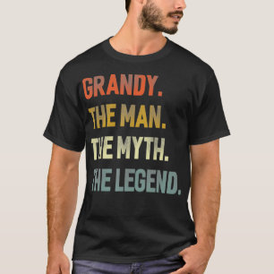 T-shirt Grandy L'Homme Le Mythe La Légende Grand-Père Jo