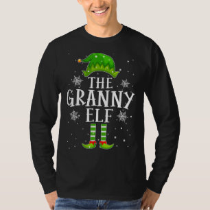 T-shirt Granny Elf Christmas Funny Group Famille Matchi