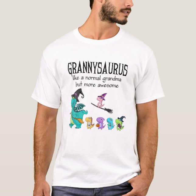 T-shirt Granny Saurus Comme Une Grand-Mère Normale - Dinos (Devant)