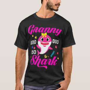 T-shirt Granny Shark Cadeau Cute Baby Shark Family