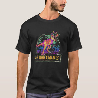 T-shirt Grannysaurus T Rex Dinosaur Granny Saurus Famille