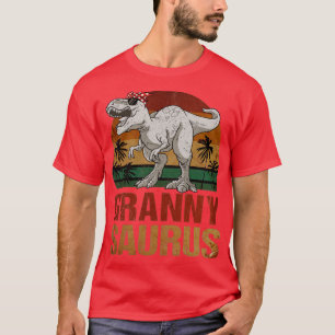 T-shirt Grannysaurus T Rex Dinosaur Granny Saurus Vintage