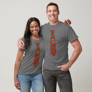 T-shirt Grant Scottish Badge & Tartan Necktie