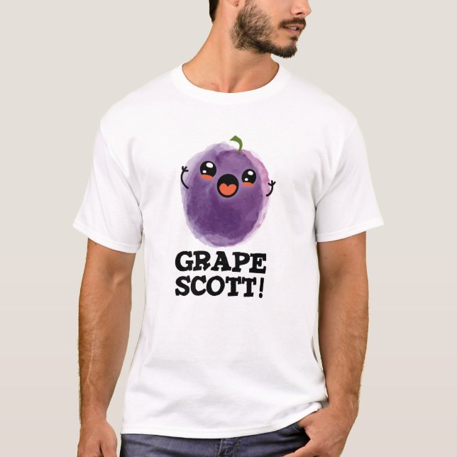 T-shirt Graphe Scott Funny Fruit Graphe Pun (Devant)