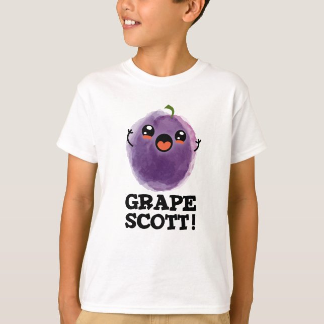 T-shirt Graphe Scott Funny Fruit Graphe Pun (Devant)
