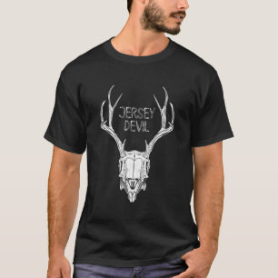 T-shirt Graphi blanc Cryptid New Jersey Devil Pine Barrens