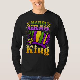 T-shirt Graphic Mardi Gras King Crown Funny Festival Conce