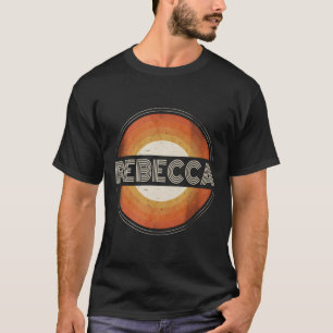 T-shirt Graphic Tee Prénom Rebecca Retro Personnalisé
