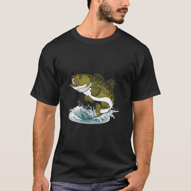 T-shirt Graphique 365 Basse Pêche de poisson (Devant)