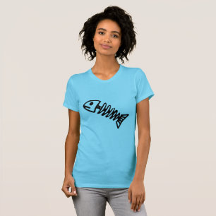 T-shirt graphique à arête de poisson côtier pour f